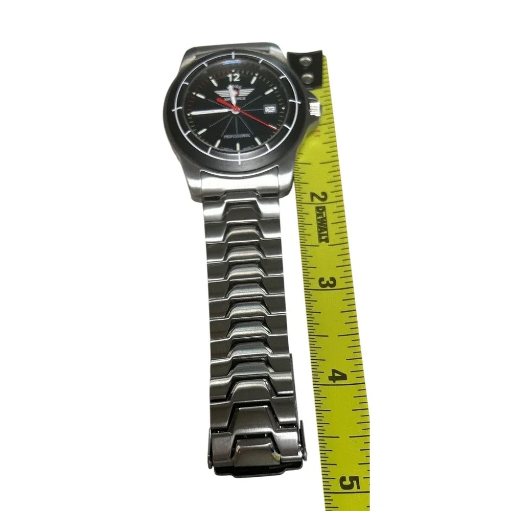 Swiss Air Force Professional Watch Black Dial Stainless Steel GBP OA 239 9 G 250